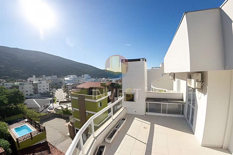 Aluguel Cobertura com piscina e vista para o mar